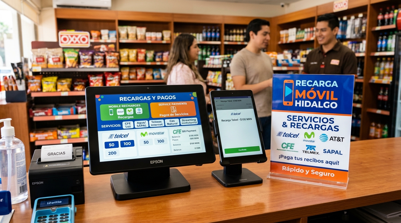 Centro de Recargas & Pago de Servicios - Recarga Móvil Hidalgo